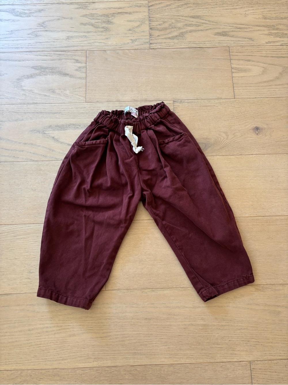Zara kid muroon pants, size 3Y